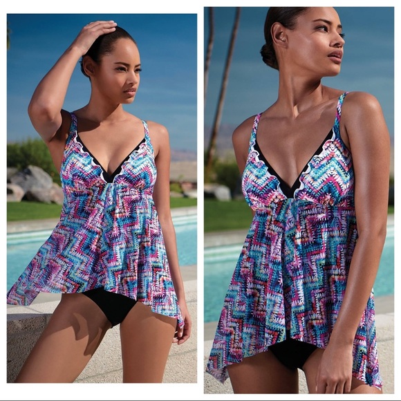 NWT! Profile By Gottex Fantasia One-Piece - Picture 3 of 9